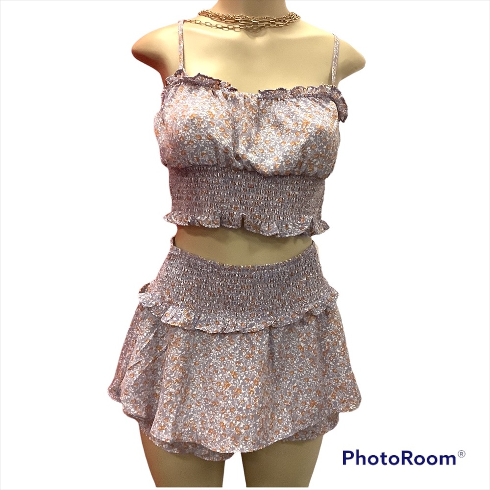 Danity Print Skirt Set
